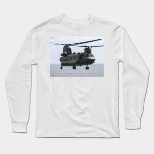 RAF Chinook up close Long Sleeve T-Shirt